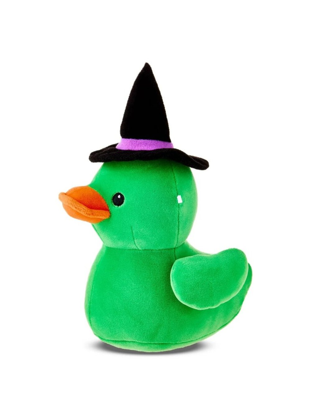 Way To Celebrate Halloween Witch Duck Plush 8" Green
